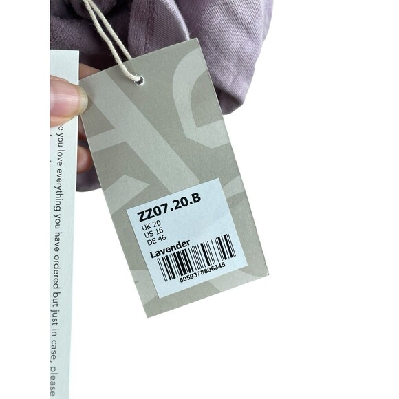 Wrap London Pullover Embroidered Sweatshirt Womens Size 16 Lavender Cotton NWT - Picture 8 of 14